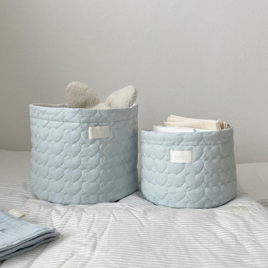 Love Quilted Storage Basket