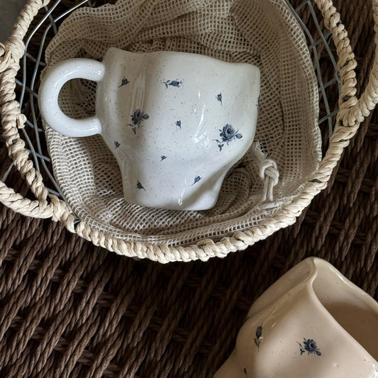 Flower Hand-painted Ceramic Mug